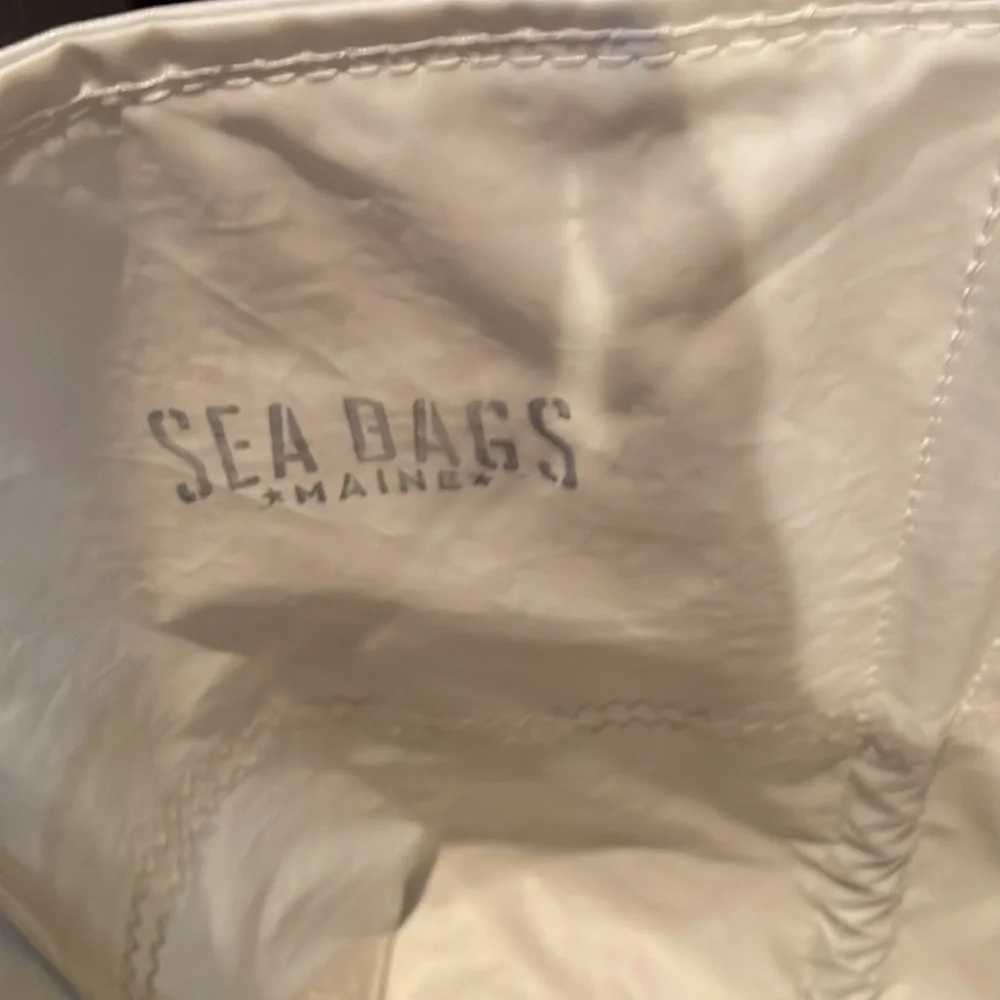 Sea Bags of Maine XL SURF White and Black Tote Bag - Picture 6 of 11